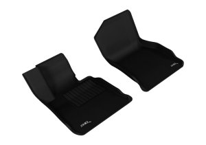 BMW 4 Series Floor Mats - Front - 3D MAXpider - Kagu Series - Black - `14-`20